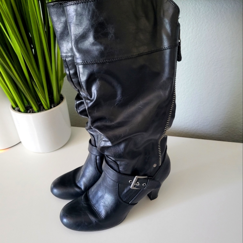 Guess Heeled Black Boots
